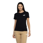 Camiseta Feminina Puma Manga Curta Essentials Small Logo Tee PRETO