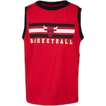 Camiseta Regata do Chicago Bulls NBA Juvenil Wordmark N0333 VERMELHO