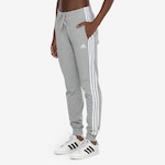 Calça Feminina adidas 3 Stripes CINZA/BRANCO