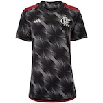 Camisa do Flamengo III 24 adidas Feminina CARBONO