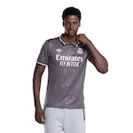 Camisa Polo do Real Madrid III 24/25 adidas Masculina Torcedor CINZA