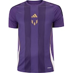 Camiseta Masculina adidas Manga Curta Tiro Messi ROXO