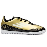 Chuteiras Society adidas F50 Club Messi Júnior OURO