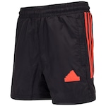 Bermuda Juvenil adidas Tiro PRETO/VERMELHO