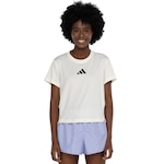 Camiseta Feminina adidas Treino Adapt BRANCO/PRETO