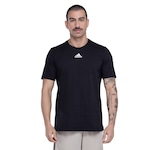 Camiseta Masculina adidas Manga Curta Small Logo PRETO