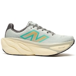 Tênis New Balance Fresh Foam X More V5 Masculino Cinza/Verde Cla