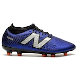 Chuteira de Campo New Balance Tekela Magique FG V4 Adulto AZUL/PRETO