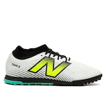 Chuteira Society New Balance Tekela Magique TF V4 Adulto BRANCO/PRETO