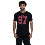 Camiseta do San Francisco 49ers NFL Masculina Player Bosa NF016 PRETO