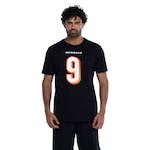 Camiseta do Cincinnati Bengals NFL Masculina Player Burrow NF018 PRETO