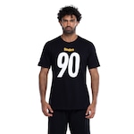 Camiseta do Pittsburgh Steelers NFL Masculina Player Watt NF019 PRETO