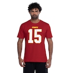 Camiseta do Kansas City Chiefs NFL Masculina Player Mahomes NF022 VERMELHO