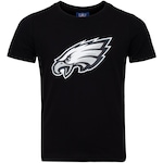 Camiseta do Philadelphia Eagles NFL Juvenil Player Hurts NF042 PRETO