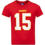 Camiseta do Kansas City Chiefs NFL Juvenil Player Maho NF046 VERMELHO