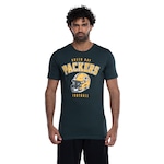 Camiseta do Green Bay Packers NFL Masculina Player Love NF061 VERDE ESCURO