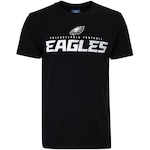 Camiseta do Philadelphia Eagles NFL Masculina Player Hurts NF064 PRETO