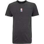 Camiseta Masculina NBA Manga Curta Core Logoman Preto Mescla