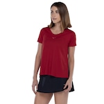 Camiseta Feminina Mizuno Manga Curta Soul Fit Fire Vermelho/Laranja Esc