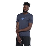 Camiseta Masculina Mizuno Manga Curta Lifestyle AZUL ESC/AZUL