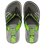 Chinelo Rider Way Logo Dedo Adulto PRETO/VERDE