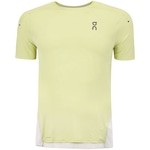 Camiseta Masculina On Running Manga Curta Performance T Amarelo/Cinza