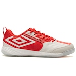 Chuteira Futsal Umbro Pro 5 Bump England Adulto VERMELHO/BRANCO