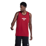 Camiseta Regata Masculina Spalding Dupla Face PRETO/VERMELHO