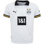 Camisa Polo do Borussia Dortmund III 24/25 Puma Infantil Torcedor BRANCO