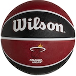 Bola de Basquete Wilson NBA Tribute Miami Heat Vermelho/Preto