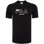 Camiseta Masculina Fila Manga Curta Slim Classic PRETO