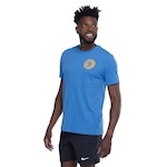 Camiseta Masculina Nike Manga Curta Dri-fit Marathon AZUL CLARO