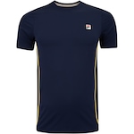 Camiseta Masculina Fila Manga Curta Tennis Mach Azul Esc/Amarelo