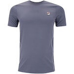 Camiseta Masculina Fila Manga Curta Tennis Mach CINZA/BRANCO