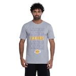 Camiseta do Los Angeles Lakers NBA Masculina NB958 Contour MESCLA