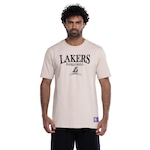 Camiseta do Los Angeles Lakers NBA Masculina NB954 Classic BEGE