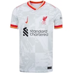 Camisa do Liverpool III 24 Nike Infantil Torcedor Branco/Verde Cla