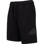 Bermuda Juvenil adidas Fleece Badge of Sport PRETO