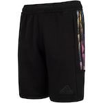 Short Juvenil adidas 3 Stripes PRETO