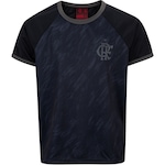 Camiseta do Flamengo Braziline Juvenil Atlas PRETO