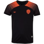 Camiseta Infantil Penalty Futebol PRETO/LARANJA