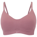 Top Fitness com Bojo Nike Baixa Sustentação Alate Coverage LS Bra Adulto ROXO ESCURO