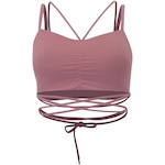 Top Fitness Nike com Bojo  Indy Strapy Baixa Sustentação Adulto ROXO CLARO