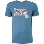 Camiseta Masculina Nike Manga Curta Dri-Fit Rlgd Iy AZUL CLARO