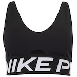 Top Fitness com Bojo Removível Nike Média Sustentação Indy Plung Bra Bold Adulto PRETO