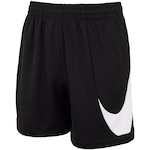 Bermuda Infantil Nike Dri-Fit Multi Swoosh PRETO/BRANCO