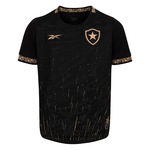 Camisa do Botafogo II 24 Reebok Juvenil Torcedor PRETO