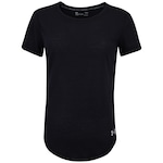 Camiseta Feminina Under Armour Manga Curta Streaker Run PRETO/CINZA ESC