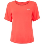 Camiseta Feminina Fila Manga Curta Future Sports Flow VERMELHO