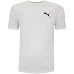 Camiseta Masculina Puma Manga Curta Active Small Logo Tee BRANCO